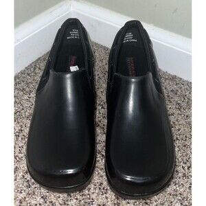 NWOB SPERRY Top Sider Black Rubber Water Shoes Women 6.5M 9239831 Slip On